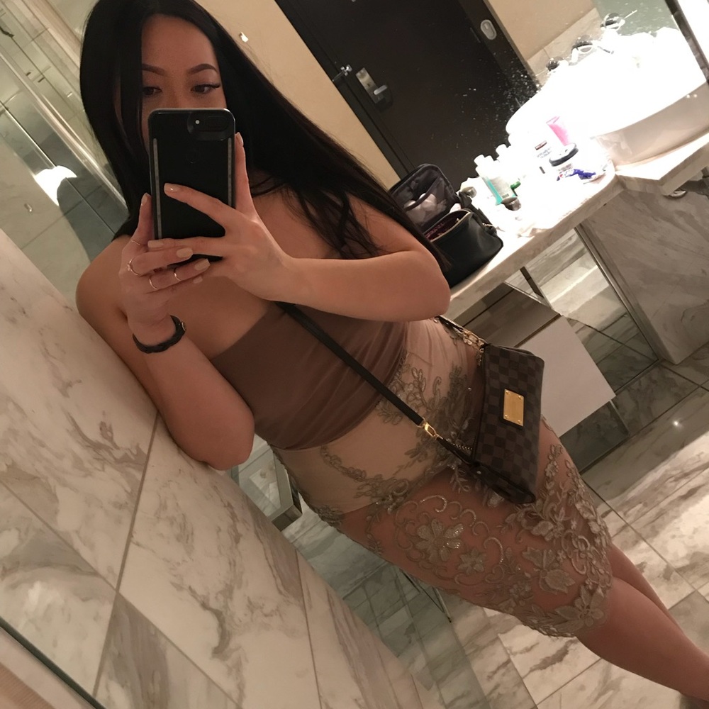 Vegas Sheer Cheeky Midi Skirt